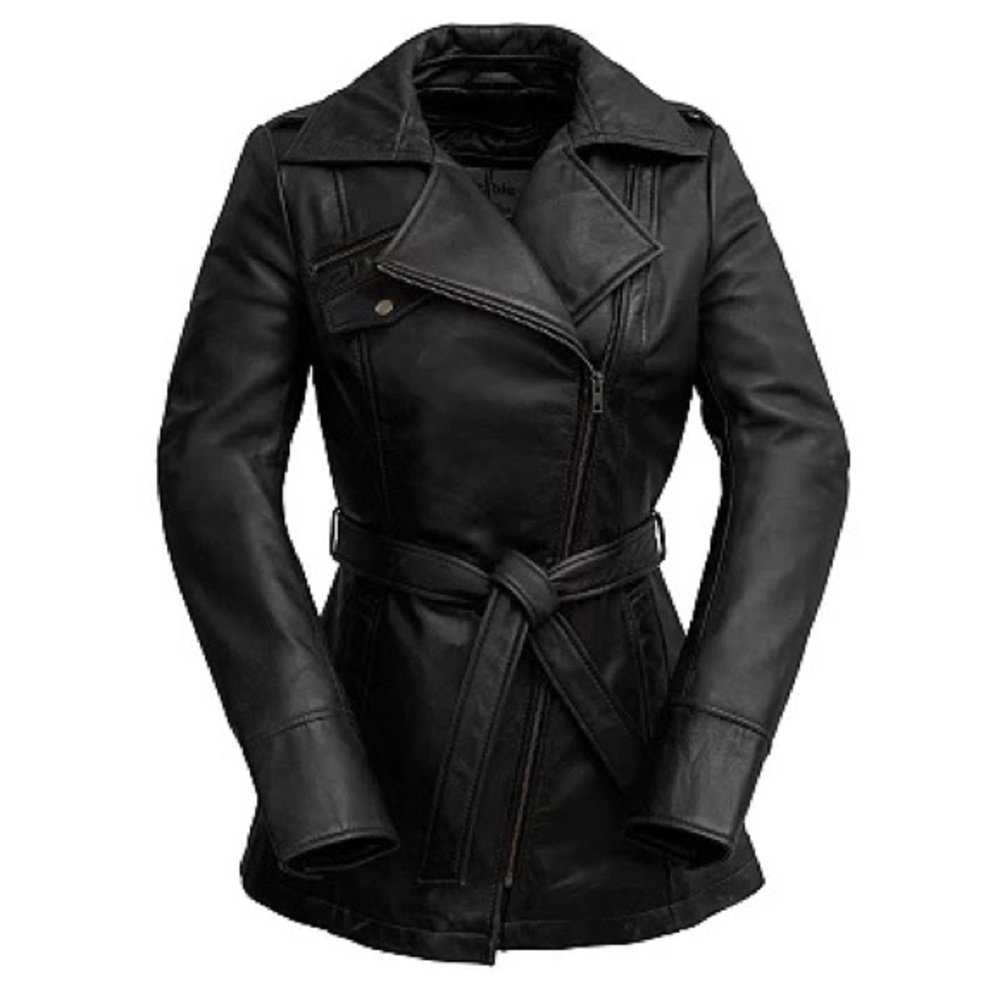 Women's Whet Blu Leather Trench Coat
by Whet Blu